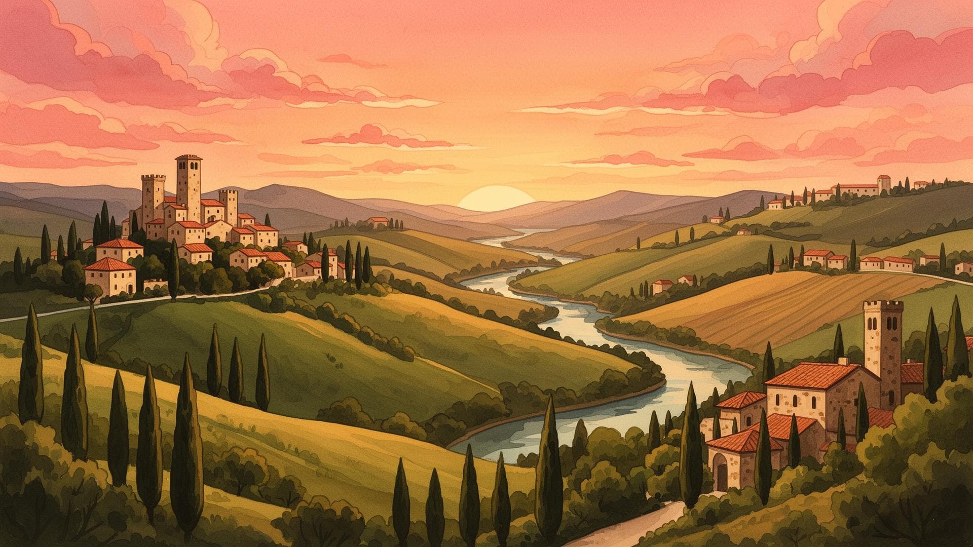 Illustrated Valtiberina valley